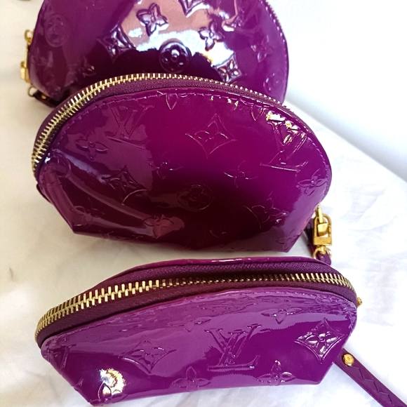 Louis Vuitton Handbags - Louis Vuitton Purple Clutch coin purse set